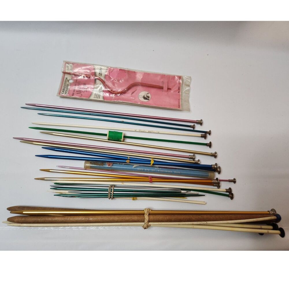Vintage Mixed Knitting Needles Lot – Various Sizes & Styles